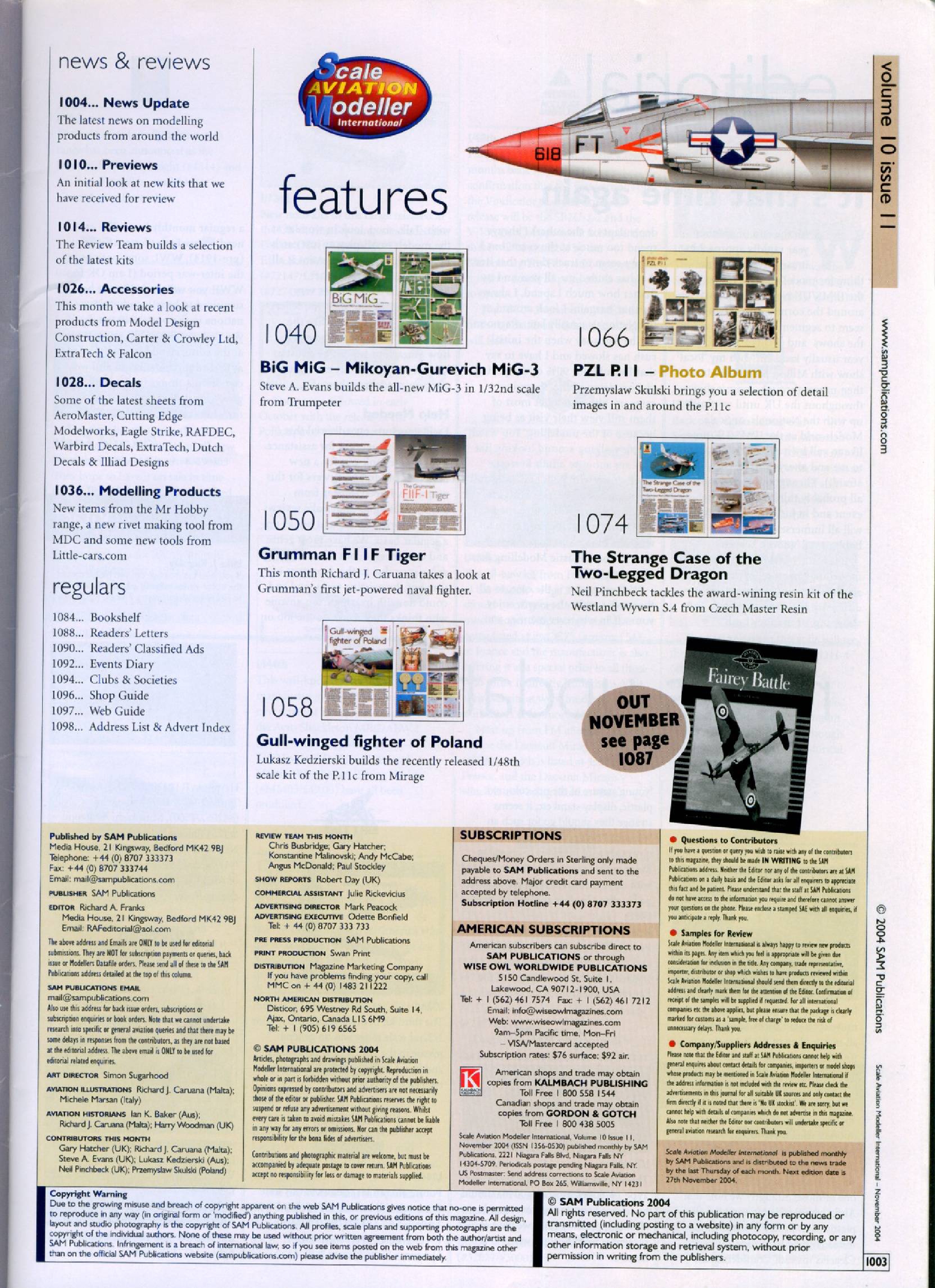 Scale Aviation Modeller International 2004-11